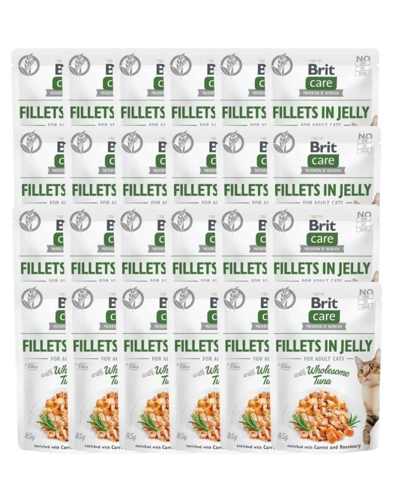 BRIT Care Fillets in Jelly bustine di tonno 24 x 85 g