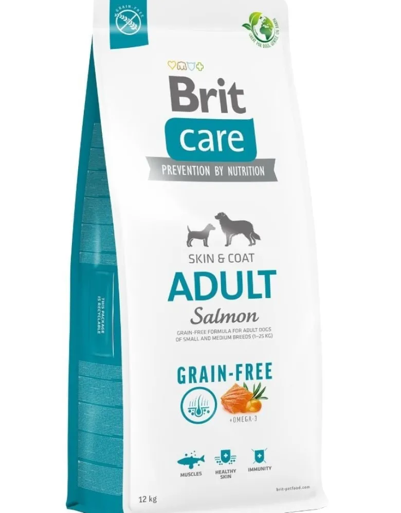 BRIT Care Grain-free Adult cibo secco con salmone 12 kg