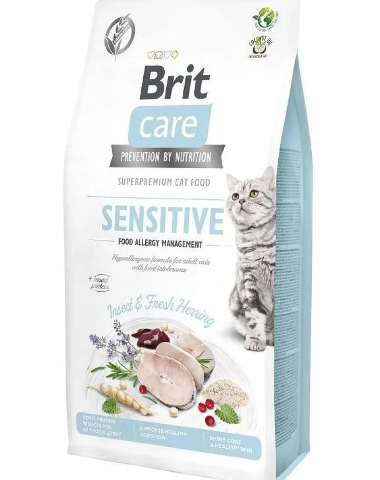 BRIT Care Grain-free Insect&herring sensitive 7 kg con gli insetti per gatti