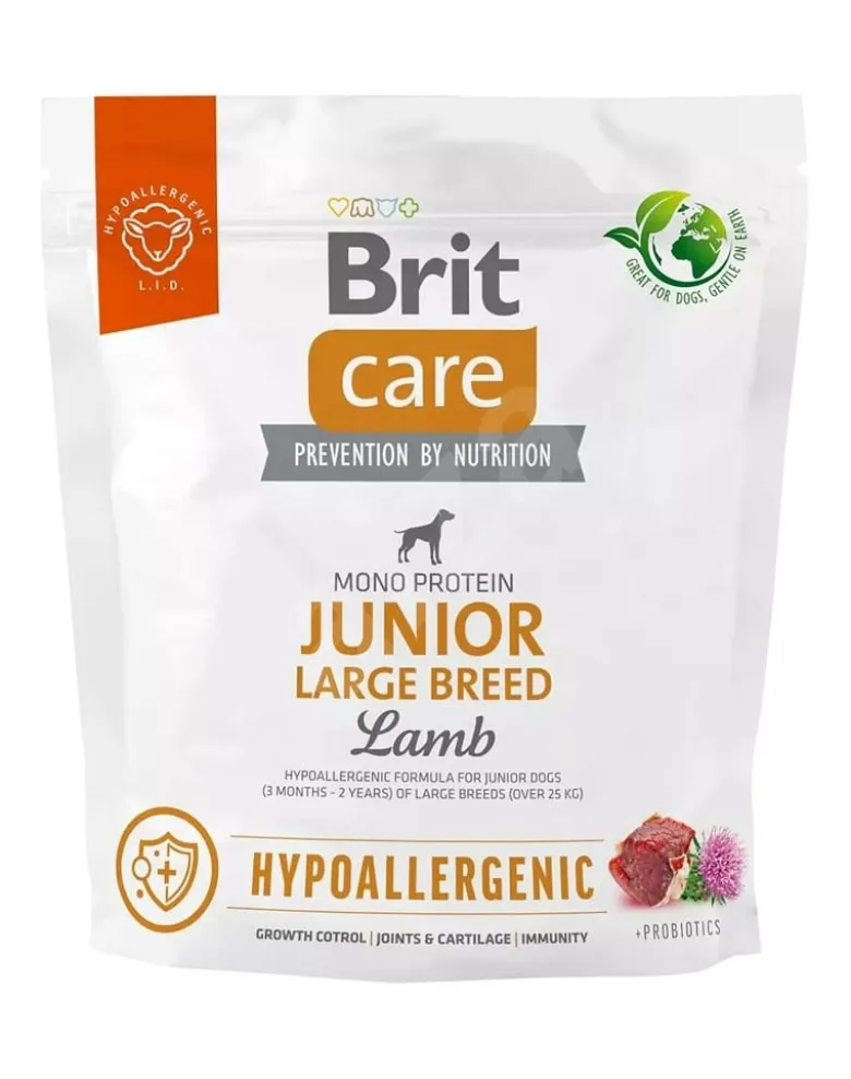 BRIT Care Hypoallergenic Junior Large Breed con agnello 1kg