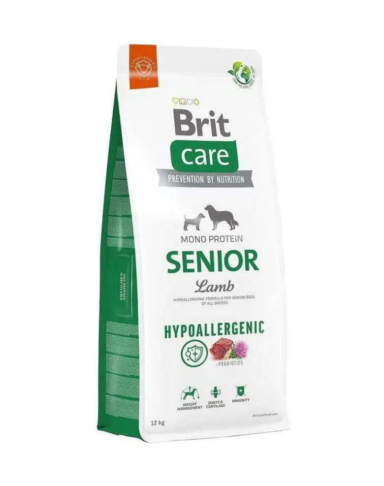 BRIT CARE Hypoallergenic Senior Lamb 12kg per cani anziani con agnello