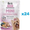 BRIT Care Mini Pouch Pollo e tonno 24x85g cibo umido per cani di piccola taglia