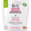 BRIT Care Sustainable Adult Small Breed cibo secco con pollo e insetti 1 kg
