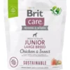BRIT Care Sustainable Junior Large Breed cibo secco con pollo e insetti 1 kg