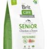 BRIT CARE Sustainable Senior chicken insetto per cani anziani con pollo e insetti 3 kg