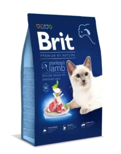 BRIT Cat Premium by Nature Sterilised lamb 8 kg
