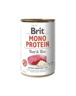 BRIT Mono Protein Beef & Rice 12x400 g alimento monoproteico con manzo e riso