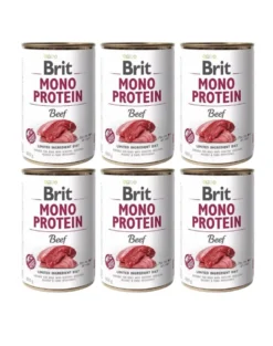 BRIT Mono Protein Beef 6 x 400g alimento monoproteico con manzo
