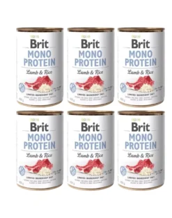 BRIT Mono Protein Lamb & Rice 6 x 400g alimento monoproteico con agnello e riso