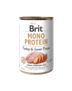 BRIT Mono Protein Turkey & Sweet Potato 6 x 400g alimento monoproteico con tacchino e patate dolci