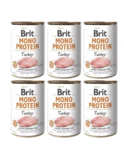 BRIT Mono Protein Turkey 6 x 400g alimento monoproteico con tacchino