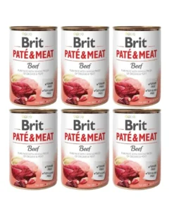 BRIT Pate&Meat beef 6 x 400g paté di manzo per cani
