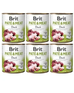 BRIT Pate&Meat duck 6 x 800g paté d'anatra per cani