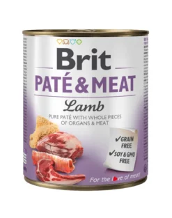 BRIT Pate&Meat lamb 800g paté d'agnello per cani