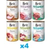 BRIT Pate&Meat Mix smaków 24 x 400g paté per cani