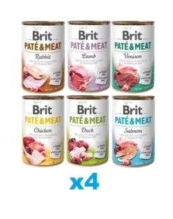 BRIT Pate&Meat Mix smaków 24 x 400g paté per cani