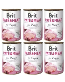 BRIT Pate&Meat puppy 6 x 400g paté per cuccioli