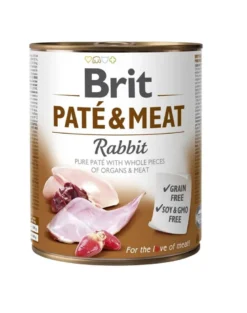 BRIT Pate&Meat rabbit 6 x 800g paté di coniglio per cani