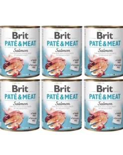 BRIT Pate&Meat salmon 6 x 800g paté con salmone per cani