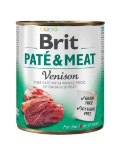 BRIT Pate&Meat venison 800g paté di cervo per cani