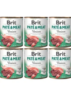 BRIT Pate&Meat venison 6 x 800g paté con selvaggina per cani