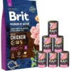 BRIT Premium By Nature Adult Small S 8 kg + cibo umido con tacchino 6x400 g