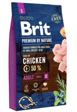 BRIT Premium By Nature Adult Small S 8 kg + cibo umido con tacchino 6x400 g