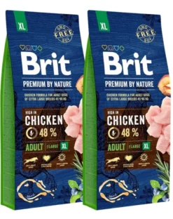 BRIT Premium By Nature Chicken Adult Extra Large XL 30kg (2 x 15kg)