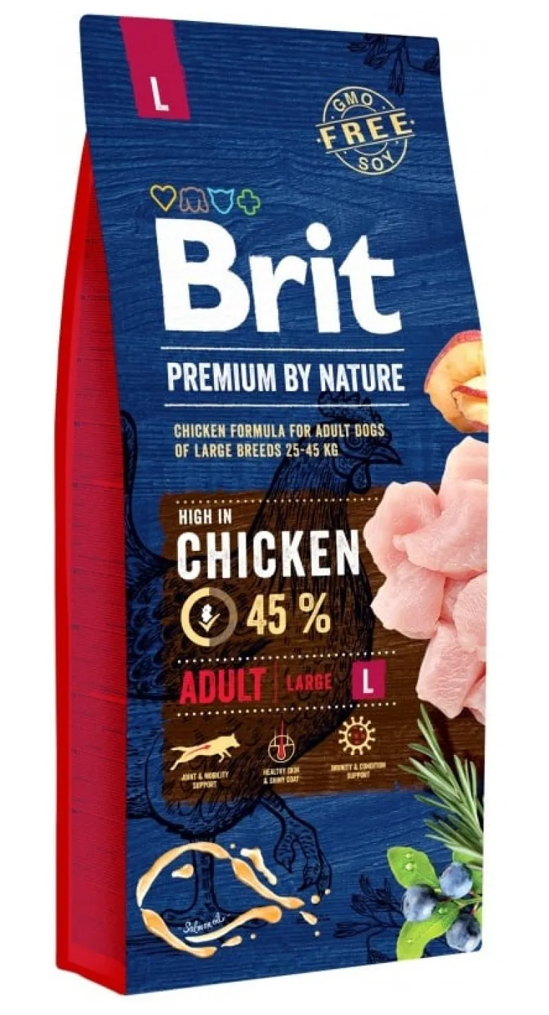 BRIT Premium By Nature Chicken Adult Large L 15kg x 2