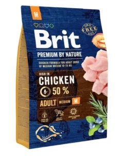 BRIT Premium By Nature Chicken Adult Medium M 3kg