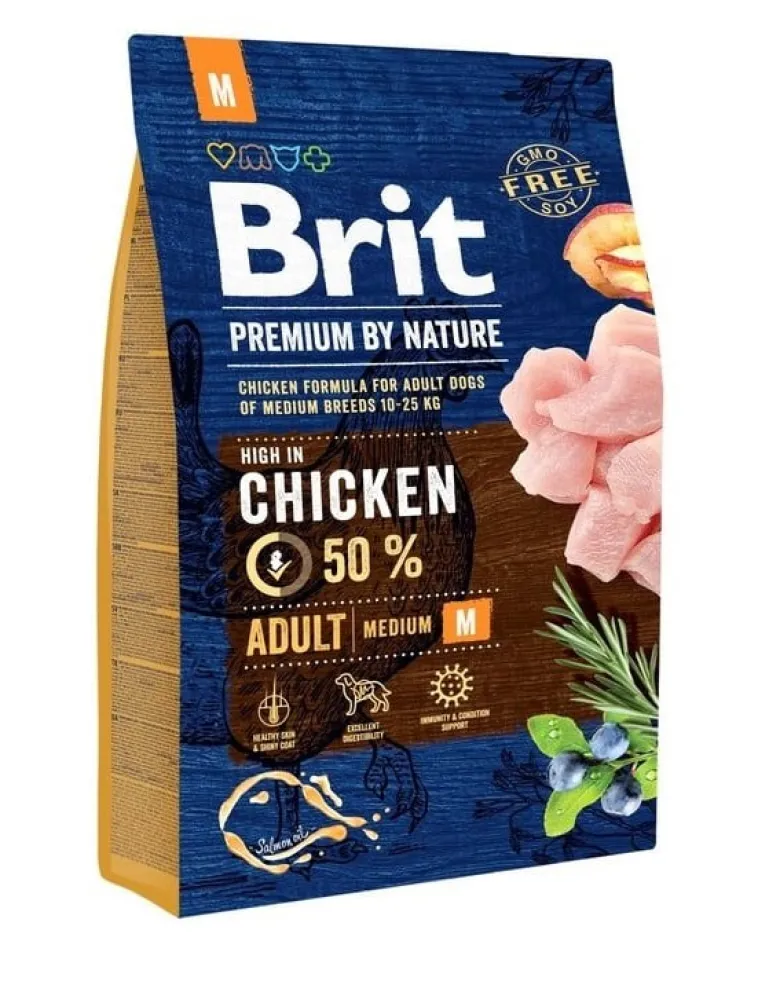BRIT Premium By Nature Chicken Adult Medium M 3kg