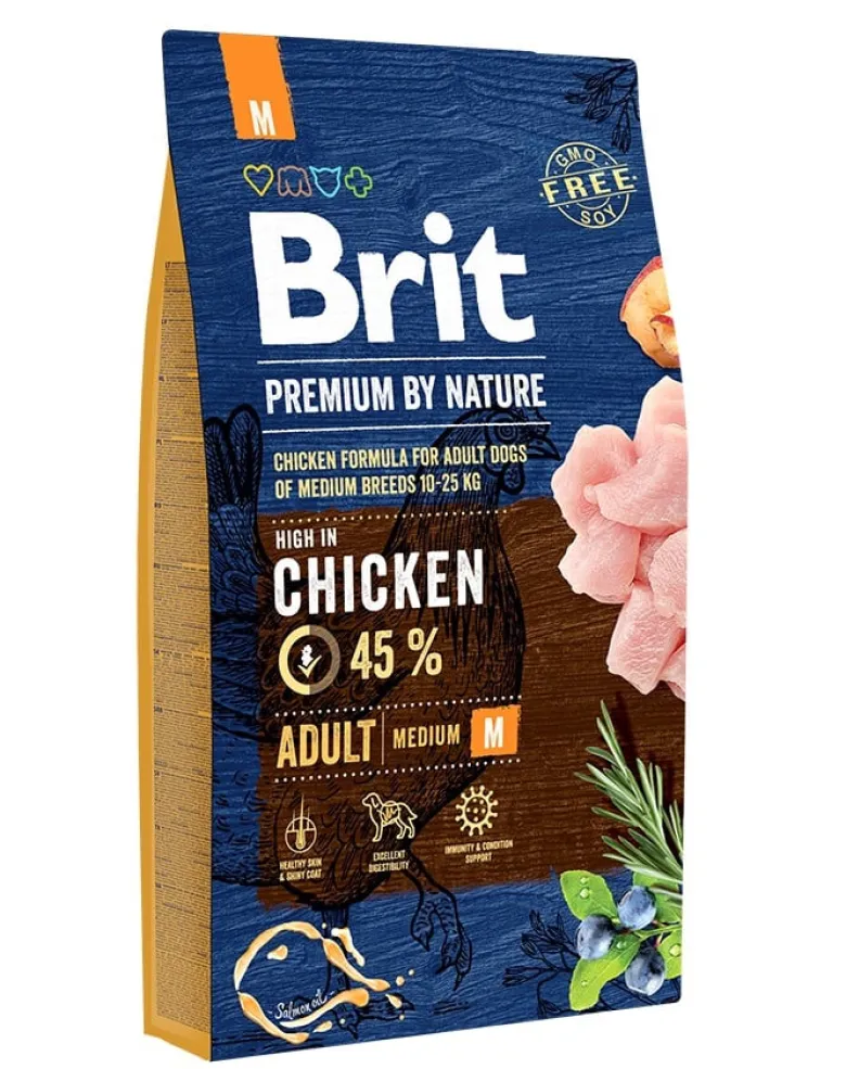 BRIT Premium By Nature Chicken Adult Medium M 8kg