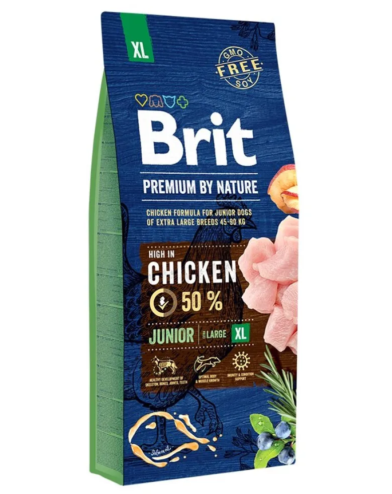 BRIT Premium By Nature Chicken Junior Extra Large XL 15kg