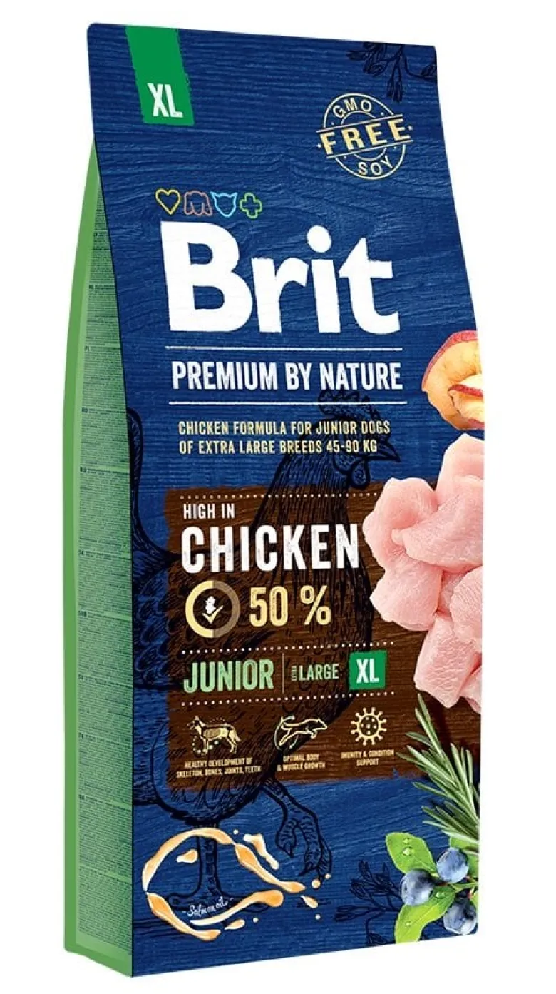 BRIT Premium By Nature Chicken Junior Extra Large XL 30kg (2 x 15kg)