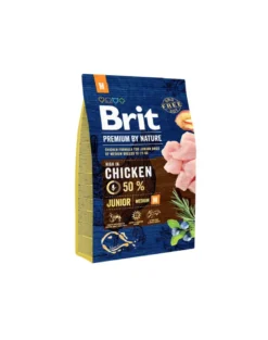 BRIT Premium By Nature Chicken Junior Medium M 3kg