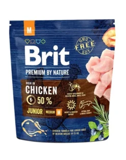 BRIT Premium By Nature Chicken Junior Medium M 1kg