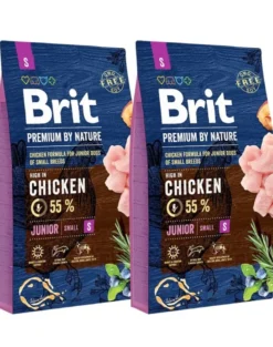 BRIT Premium By Nature Chicken Junior Small S 16kg (2 x 8kg)