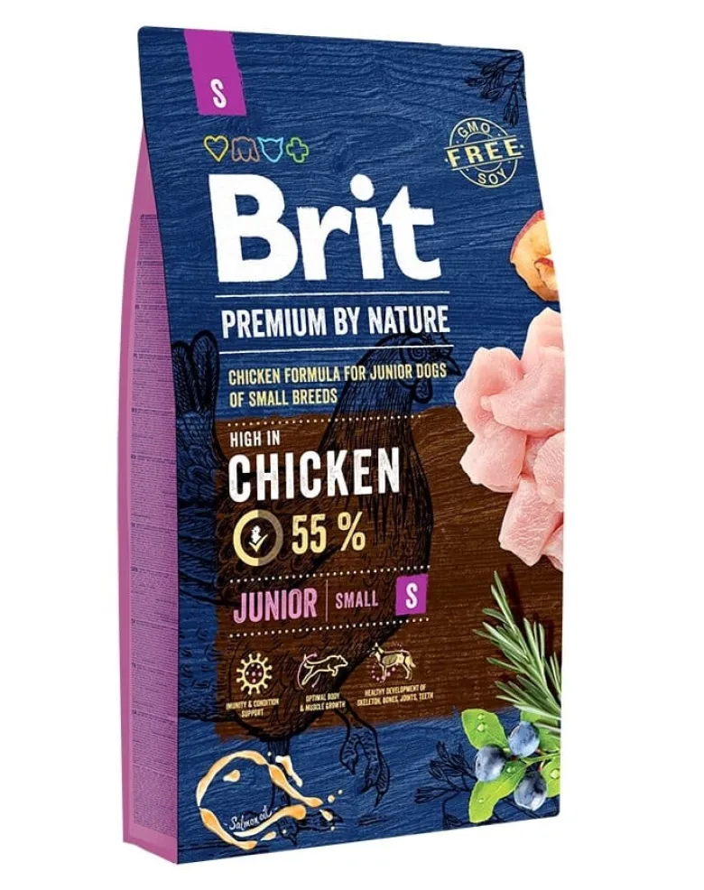 BRIT Premium By Nature Chicken Junior Small S 16kg (2 x 8kg)