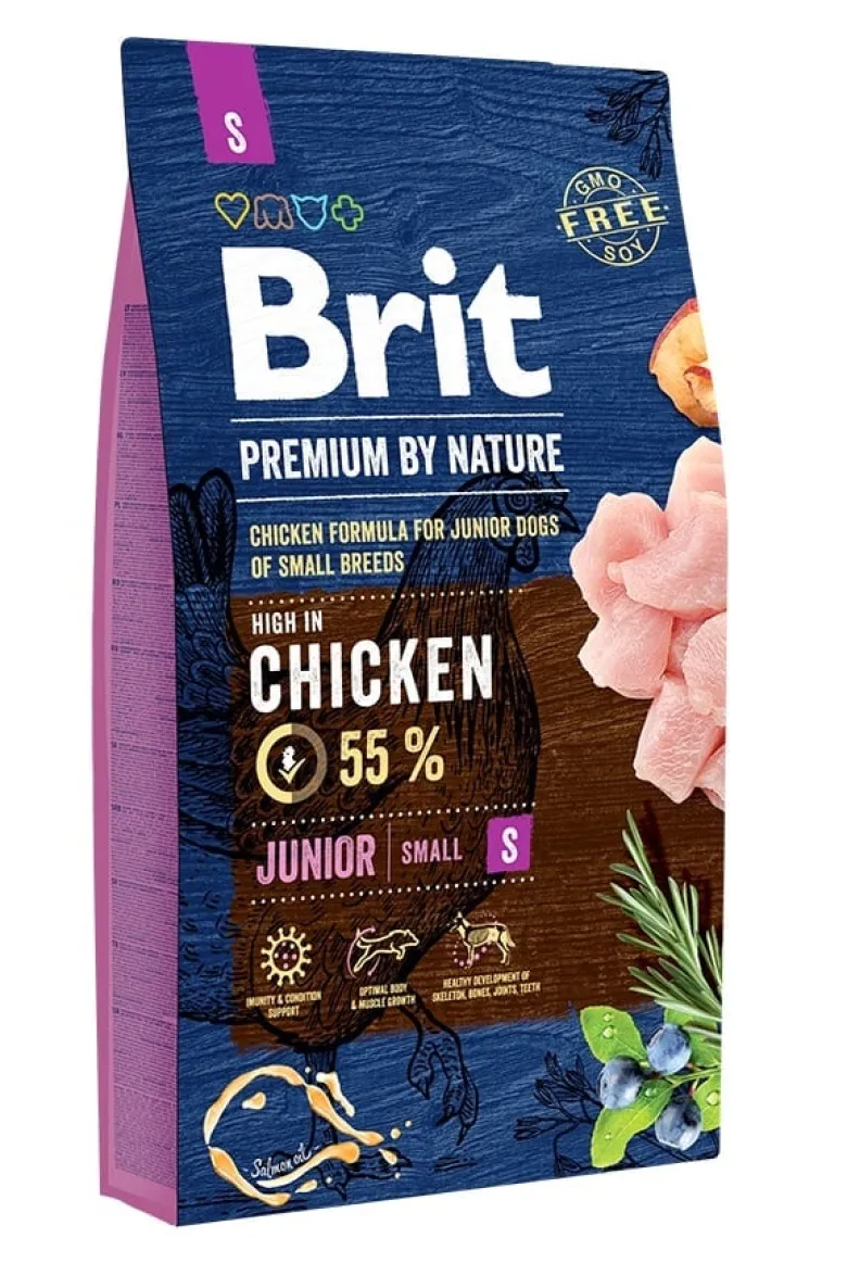 BRIT Premium By Nature Chicken Junior Small S 16kg (2 x 8kg)