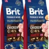 BRIT Premium By Nature Chicken Senior Large Extra Large L+XL 30kg (2 x 15kg)