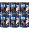 BRIT Premium by Nature Fish&Fish Skin 6 x 800g cibo per cani a base di pesce e pelle di pesce