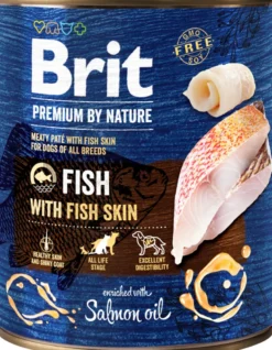 BRIT Premium by Nature Fish&Fish Skin 6 x 800g cibo per cani a base di pesce e pelle di pesce