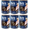 BRIT Premium by Nature Fish&Fish Skin 6 x 400g cibo per cani a base di pesce e pelle di pesce