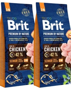 BRIT Premium By Nature Senior Small Medium S+M 30 kg (2 x 15 kg)