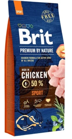 BRIT Premium By Nature Sport 15kg + con tacchino 6 x 400g