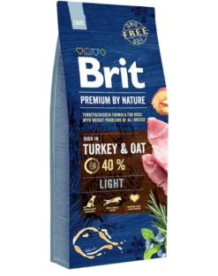 BRIT Premium By Nature Turkey and Oat Light 15kg