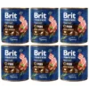 BRIT Premium by Nature 6 x 800g cibo per cani a base di maiale ed esofago