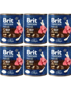 BRIT Premium by Nature 6 x 800g manzo e frattaglie per cani
