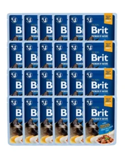 BRIT Premium Cat Fillets in Gravy cibo umido con tonno in salsa per gatti 24x85g