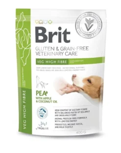 BRIT Veterinary Care Gluten e Grain Free Veg High Fibre 400g cibo complementare vegetariano per cani